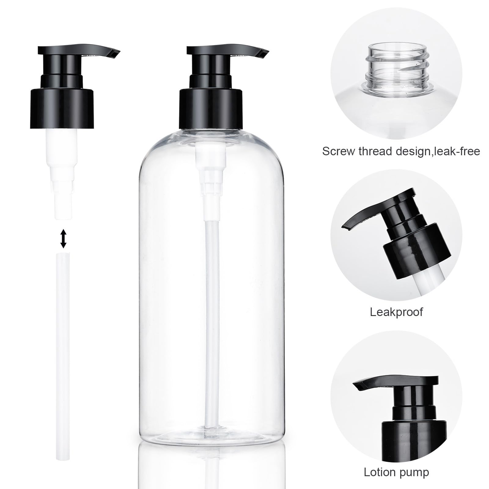 Bouteilles pompe kremorv polyvalentes pour usages multiples