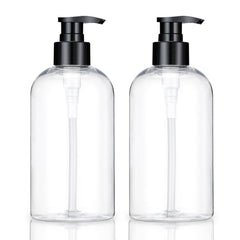 Bouteille pompe vide kremorv transparente, pratique pour shampooing et savon