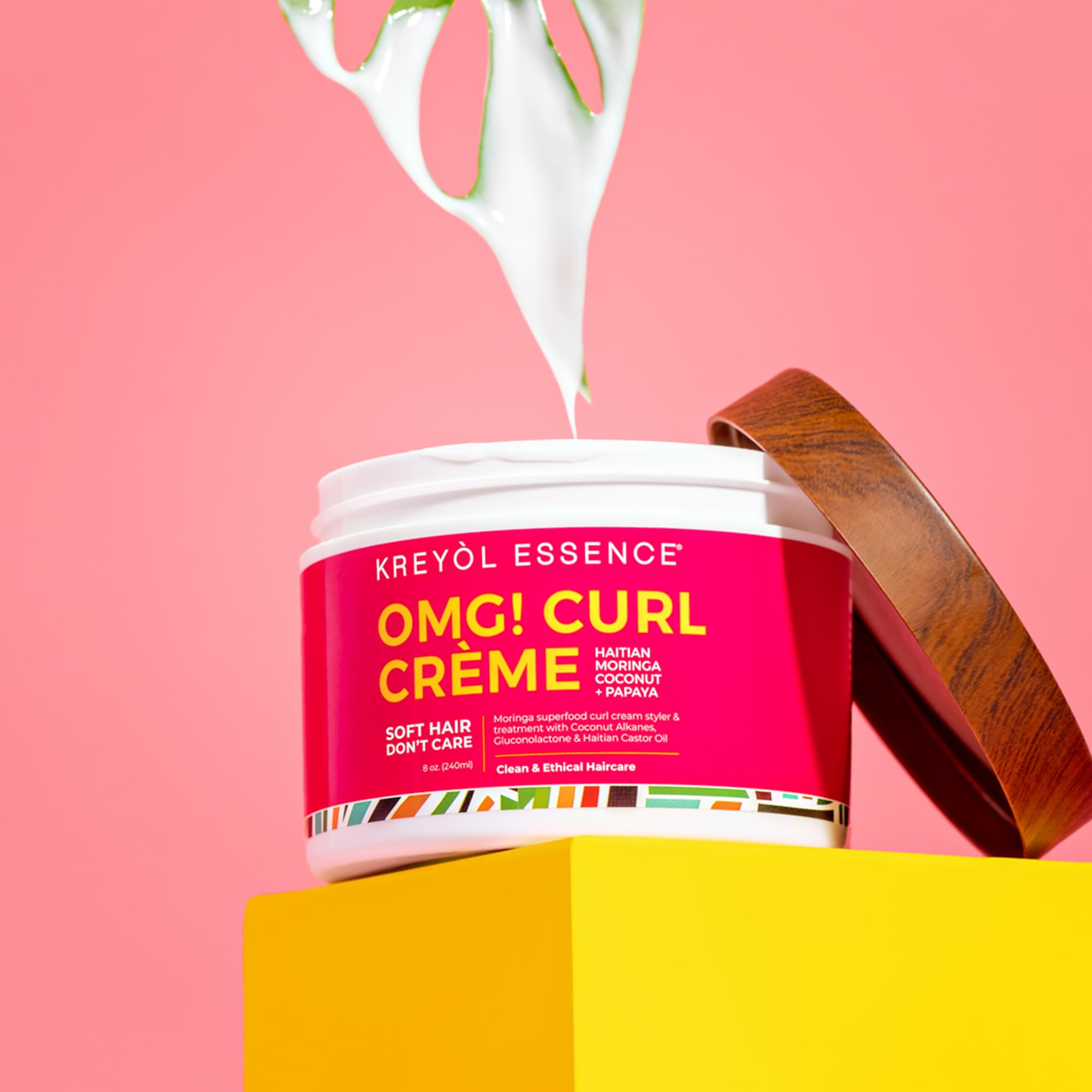 Kreyol Essence OMG CURL Crème – massage du cuir chevelu pour vitalité