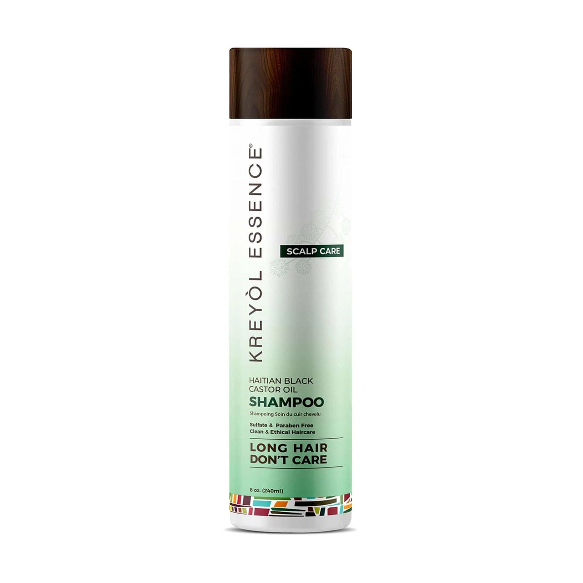 Kreyol Essence Shampoing Lumiere – bouteille lumineuse pour cheveux hydratés.