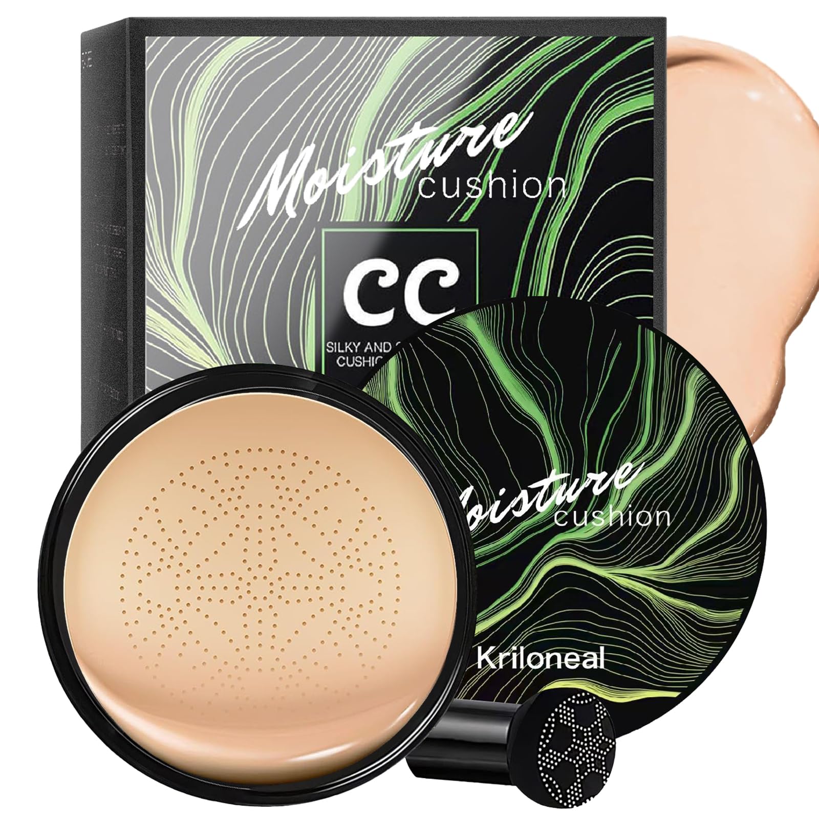 Kriloneal CC Crème: coussin champignon-air pour une application fluide et naturelle