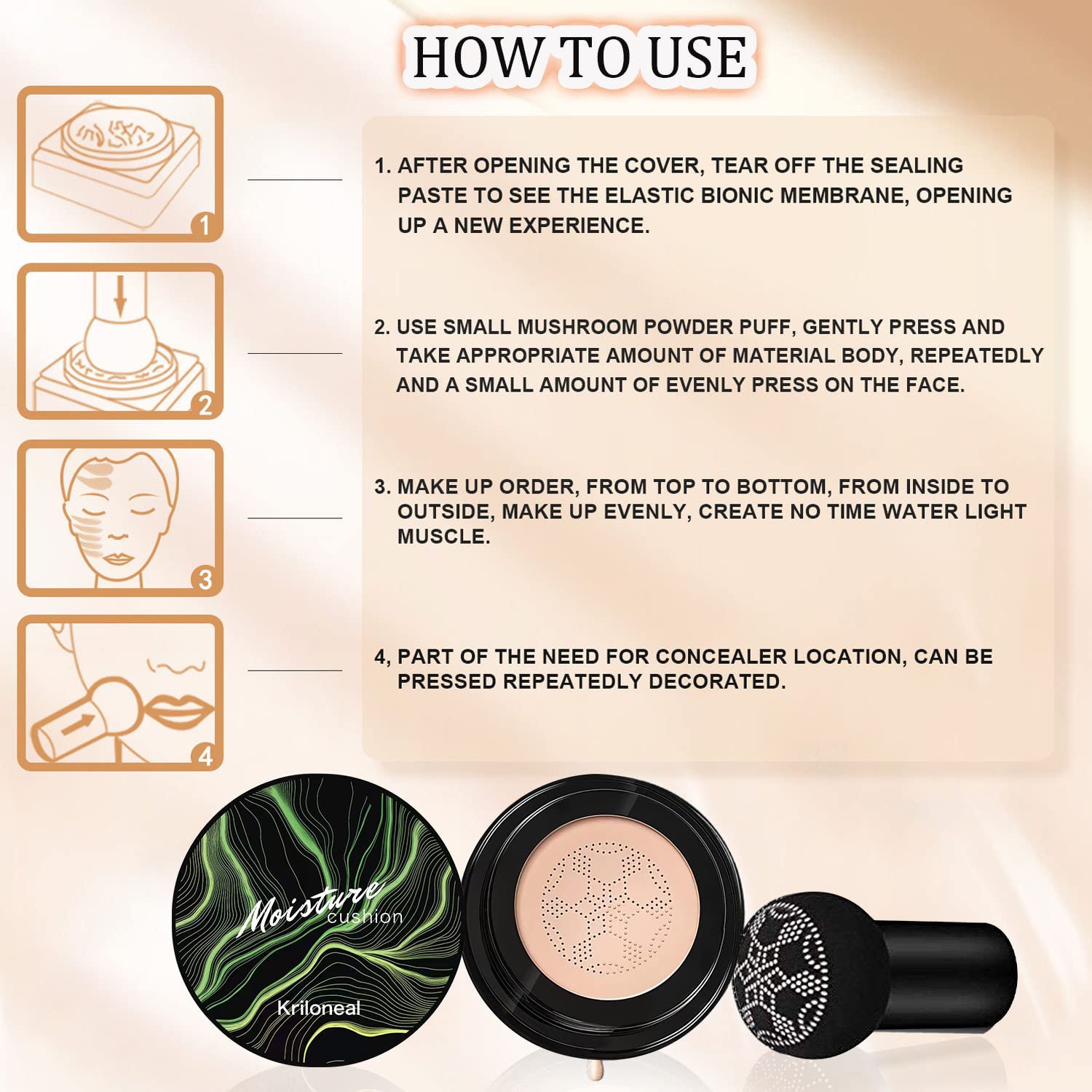 Guide d'utilisation Kriloneal CC Crème pour un look nude maîtrisé