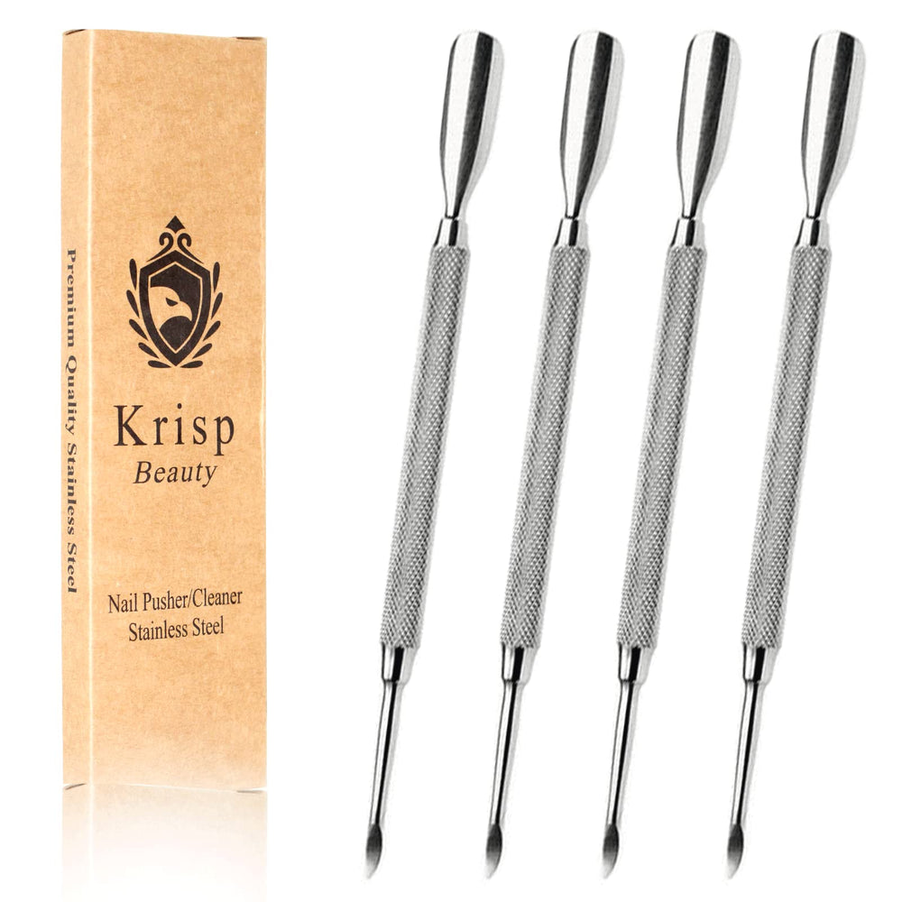Krisp Beauty: outils pousse-cuticule ensemble pour soins à domicile.