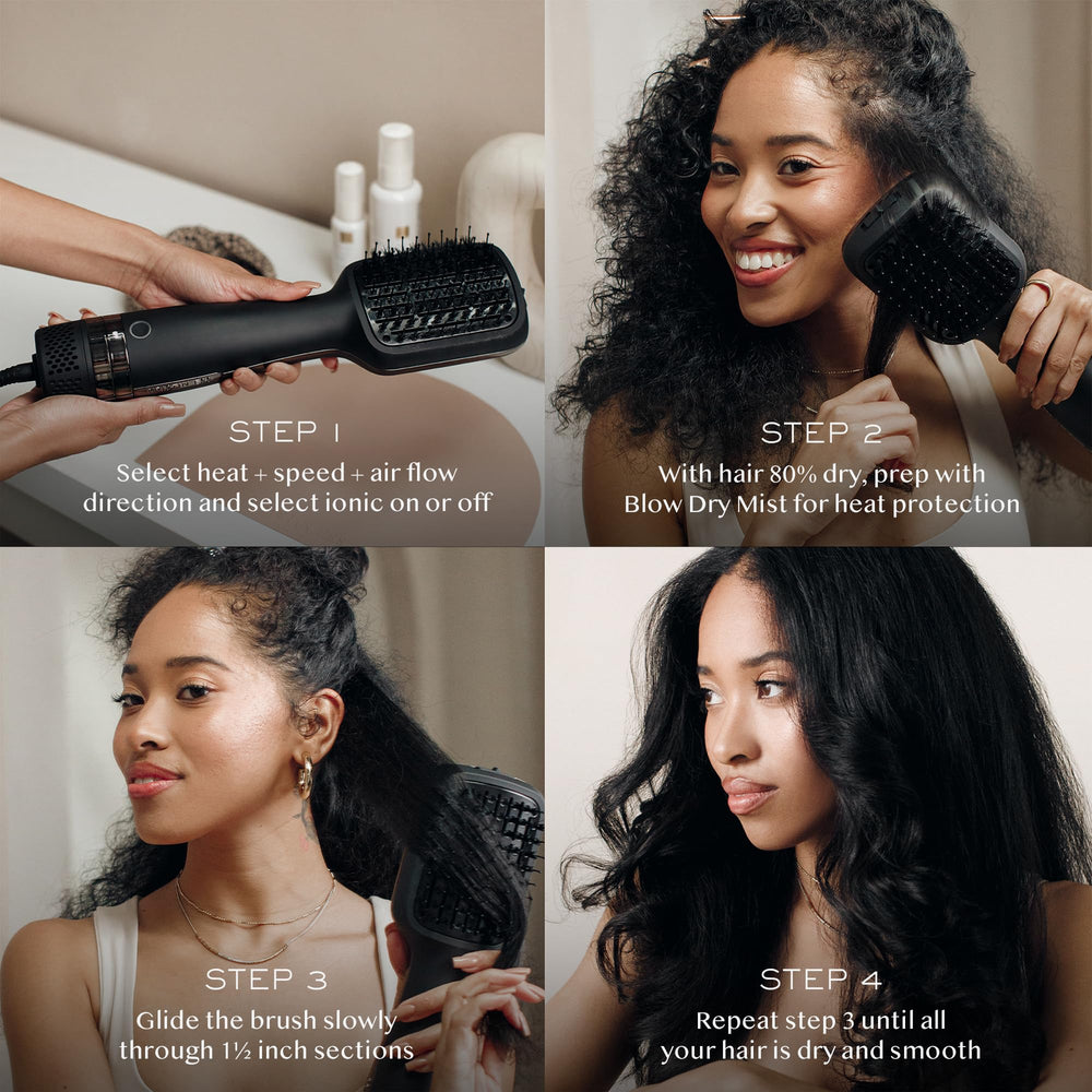 Brosse Kristin Ess au toucher doux avec cordon de 9 pieds.