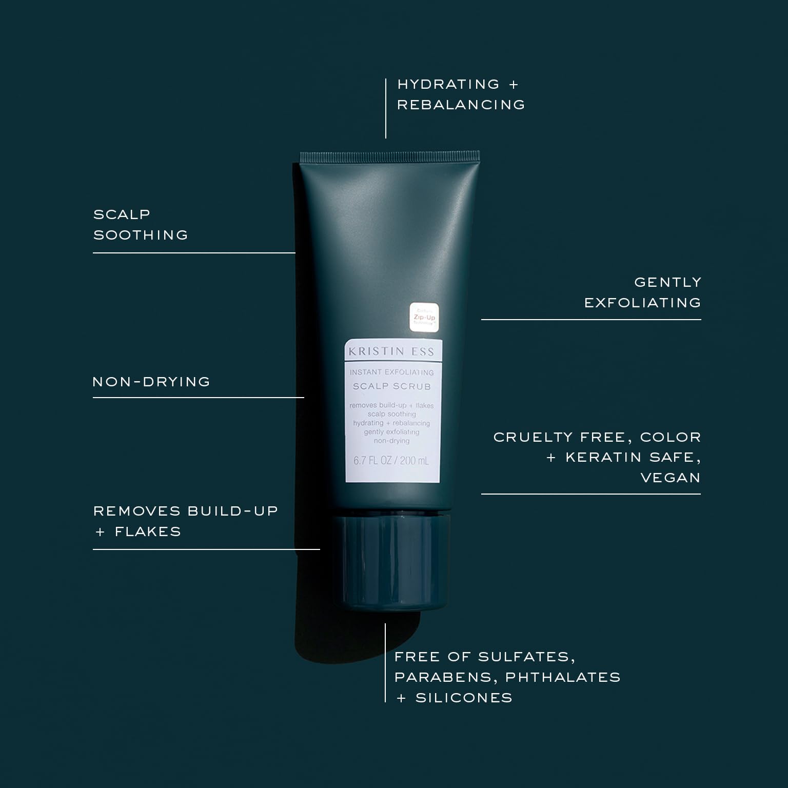 Texture exfoliante douce de Kristin Ess Gommage Cuir Chevelu pour nettoyer sans agresser