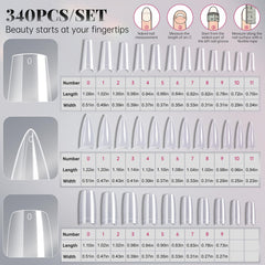 Krofaue ongles pointes transparents pour look moderne