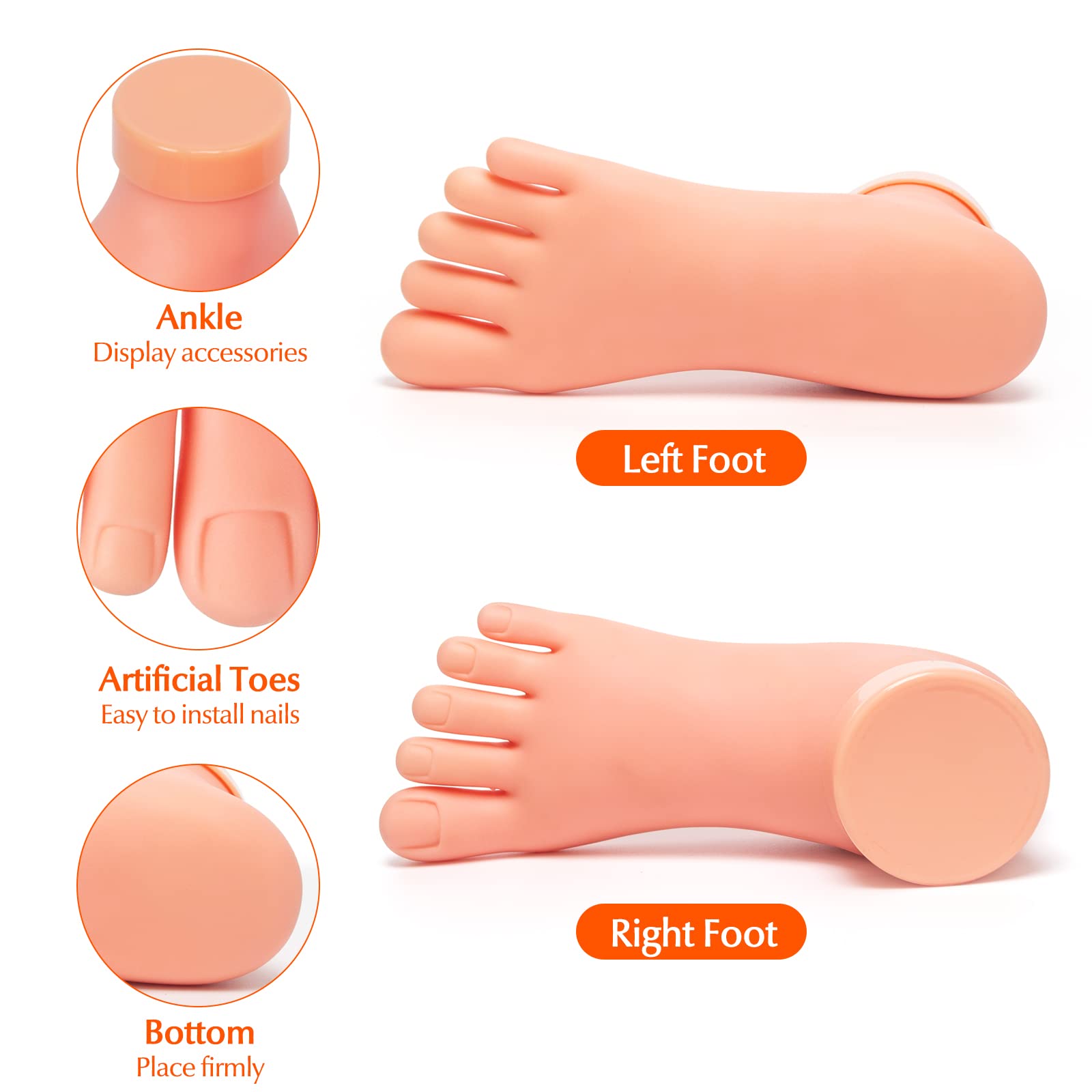 Démonstration d’entraînement sur ongles acycliques, Krofaue pratique ovale.