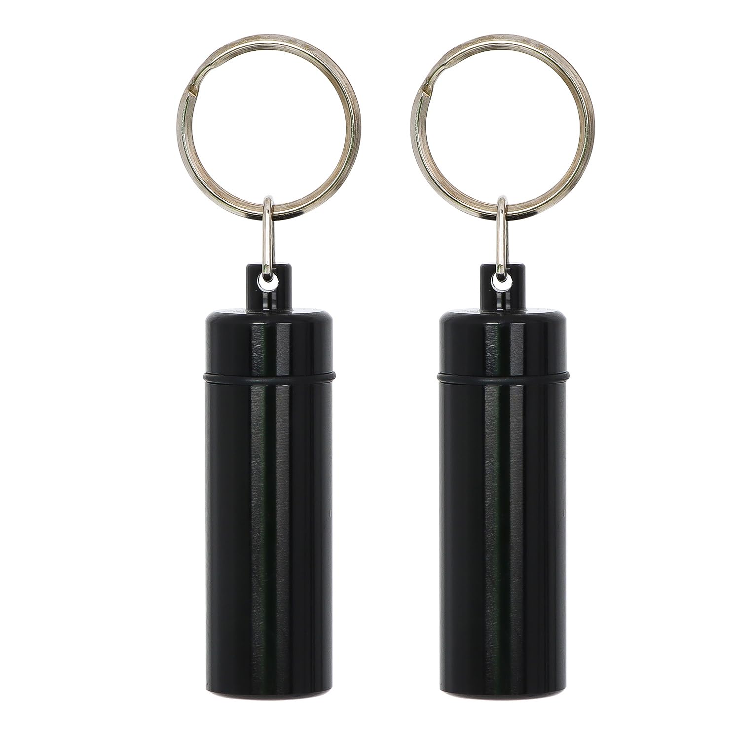 KSWNG pot portable de rangement avec porte-clés noir, pratique pour le camping
