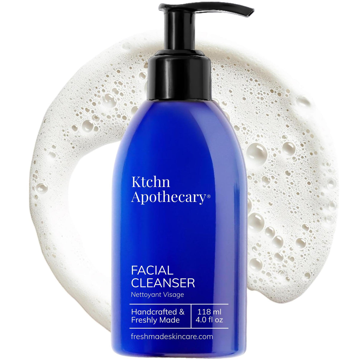 Ktchn Apothecary bouteille nettoyant visage hydratant à mousse pour peau douce