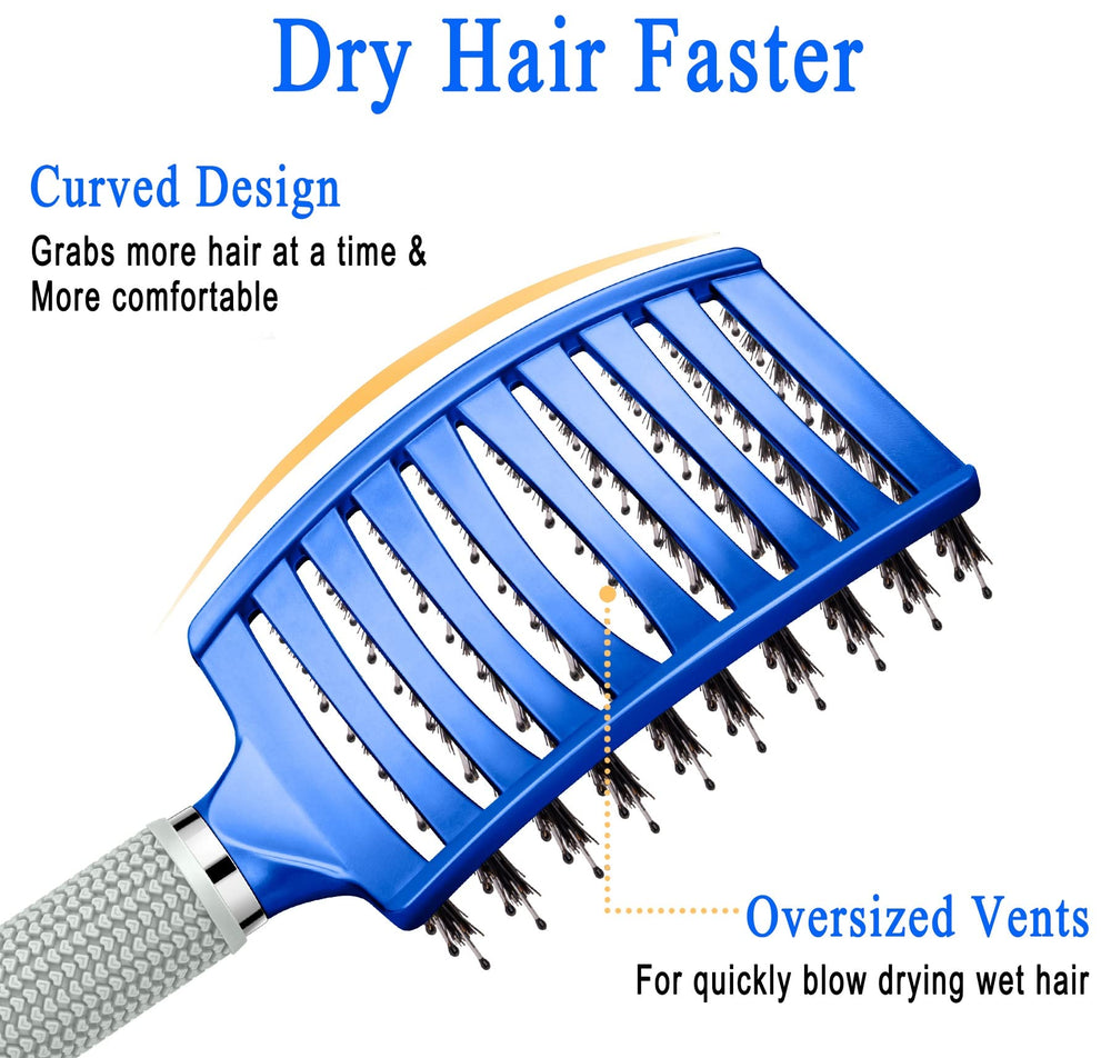KTKUDY Brosse cadeau beauté – idée cadeau pour elle bleue