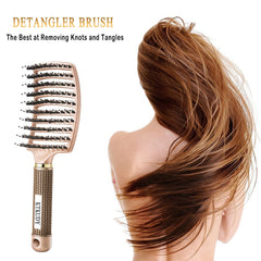 KTKUDY brosse démêlante offrant brillance naturelle aux cheveux