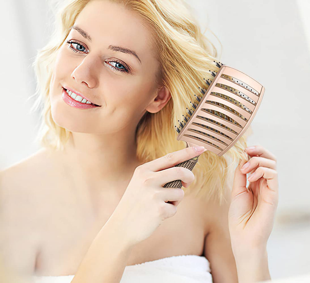 KTKUDY brosse facilite le séchage rapide des cheveux humides