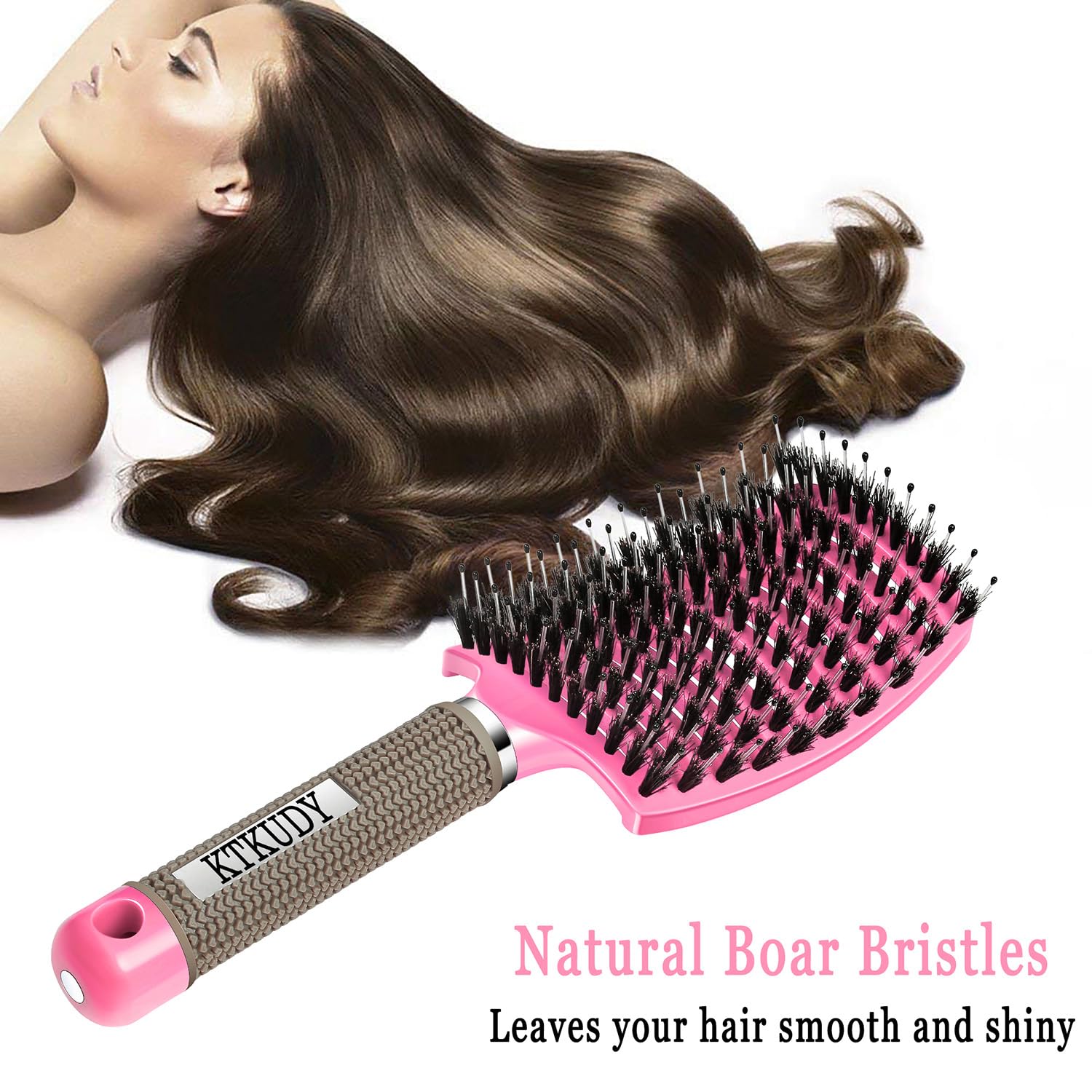KTKUDY brosse demelante sur cheveux mouilles pour demeler sans douleur.