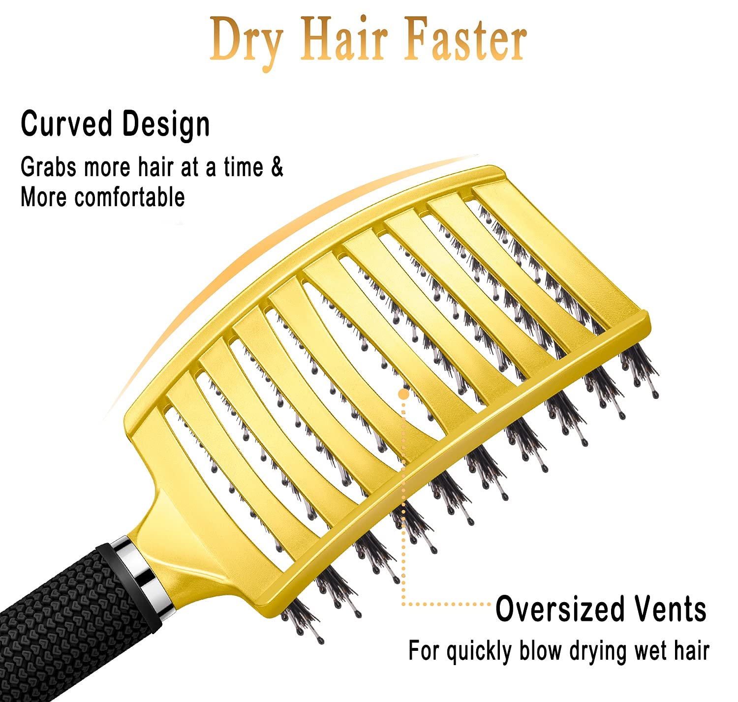 KTKUDY brosse démêlante jaune parfaite en routine capillaire quotidienne