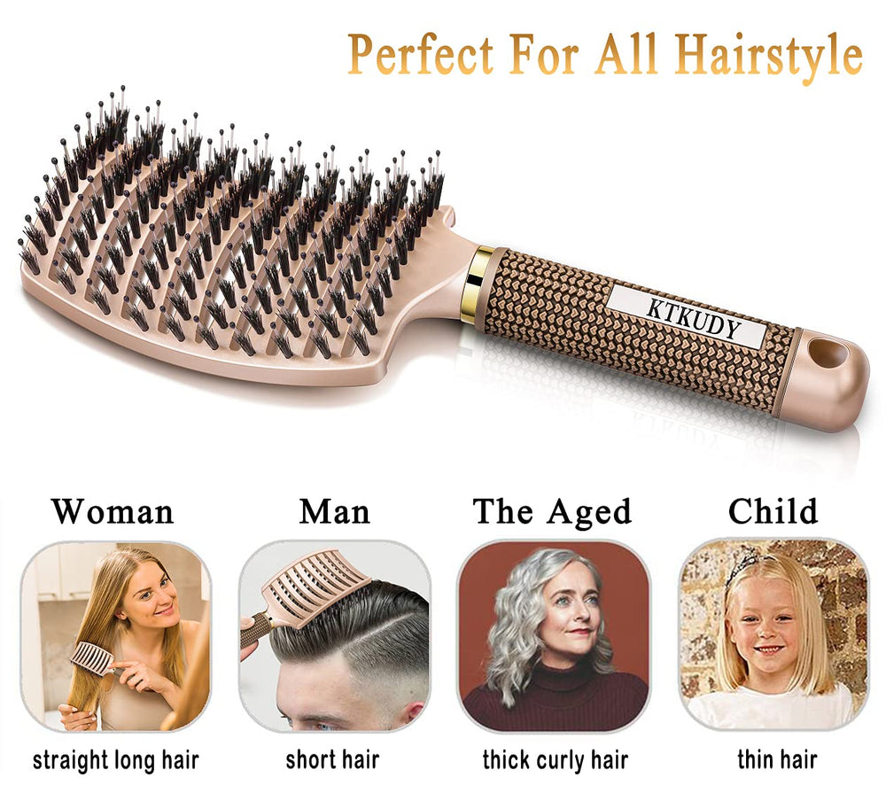 KTKUDY adaptée à tous types de cheveux pour un brushing agréable