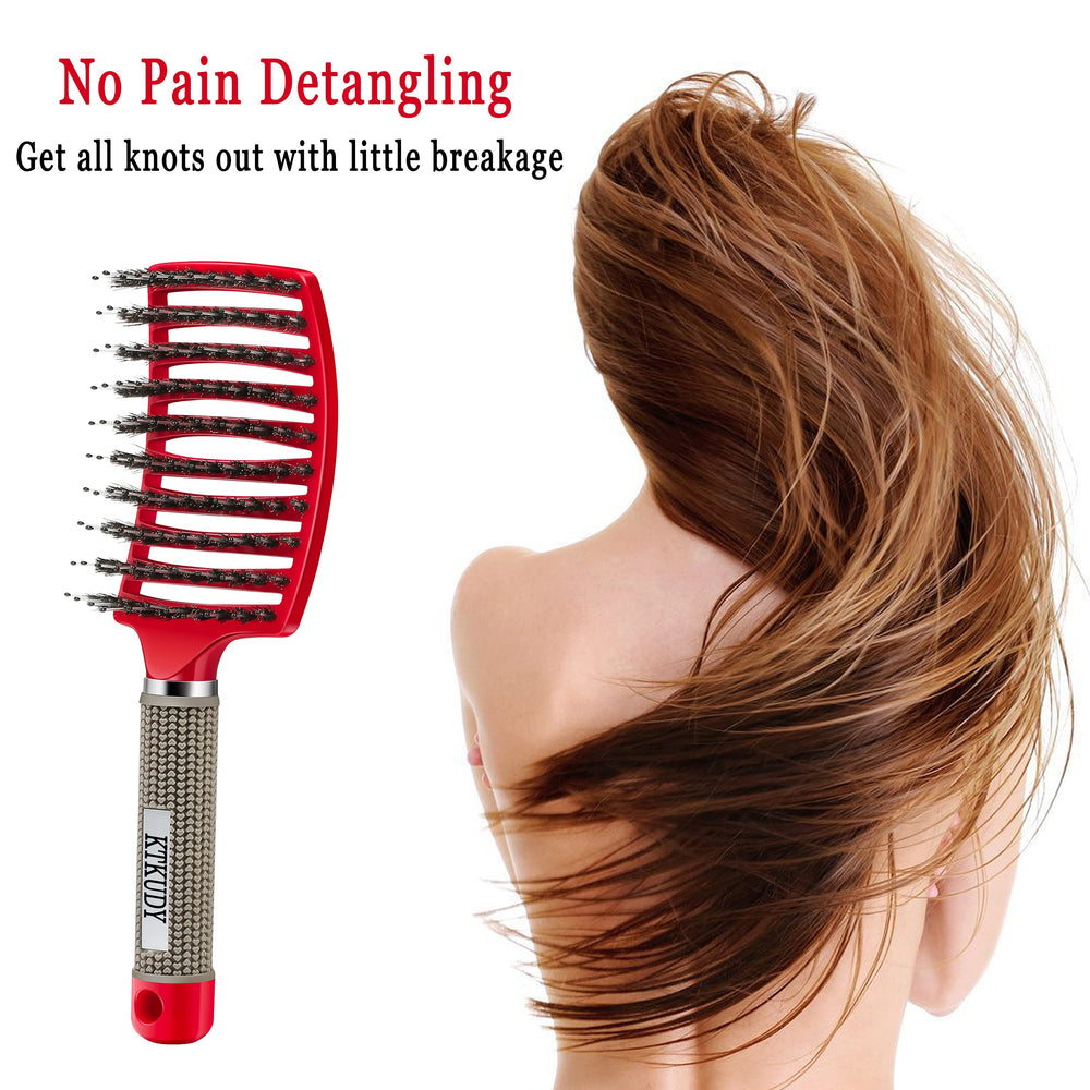 Brosse démêlante KTKUDY prise en main ergonomique et confortable.