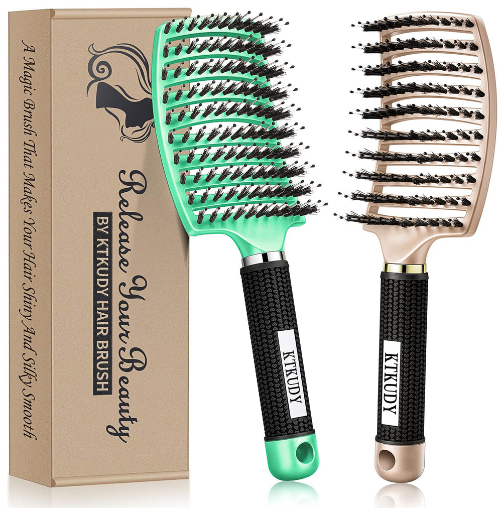 KTKUDY brosse démêlage-noeuds — démêlage sans douleur sur tous types de cheveux.