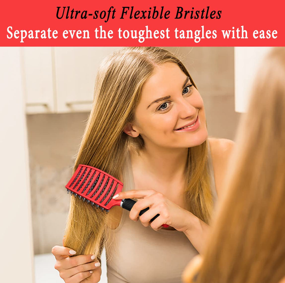La brosse detanglante KTKUDY facilite le séchage rapide des cheveux mouillés.
