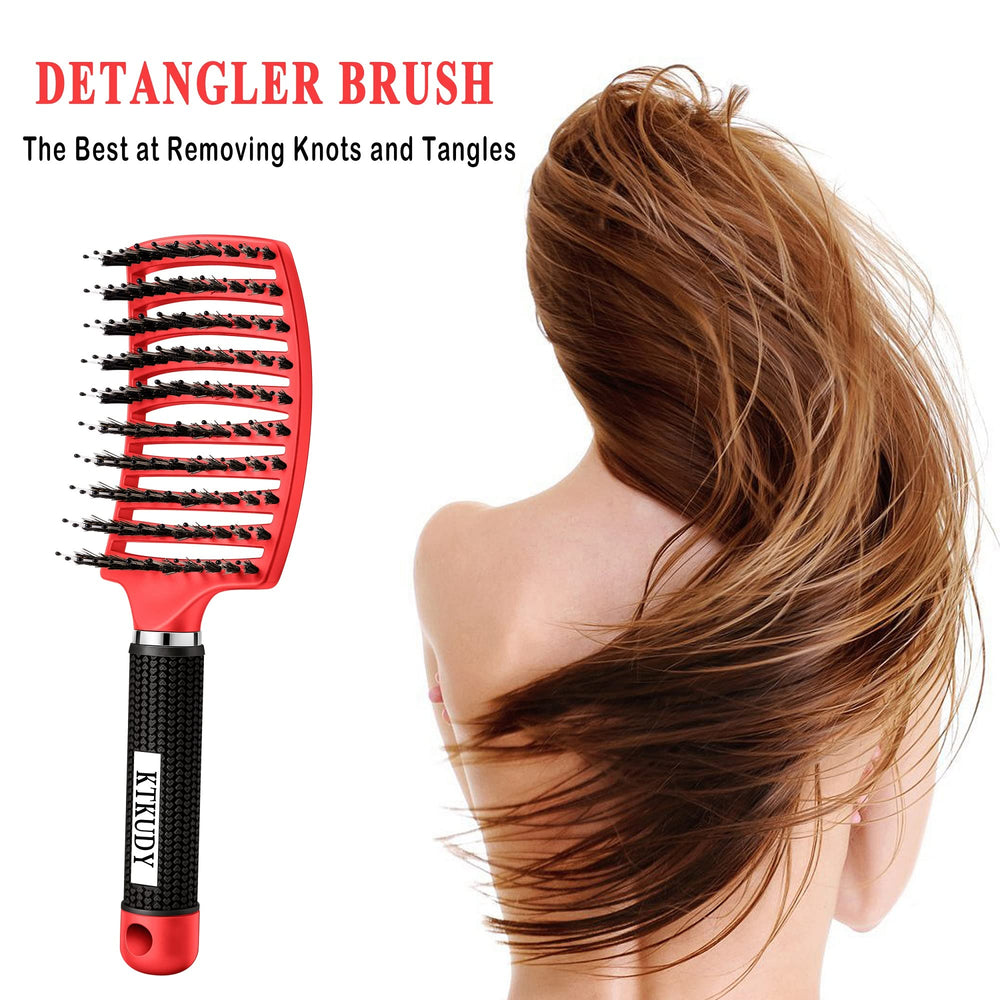 La brosse detanglante KTKUDY démêle les noeuds sans tirer sur les cheveux.