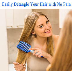 KTKUDY Brosse ventilée – séchage rapide sans tiraillement bleue