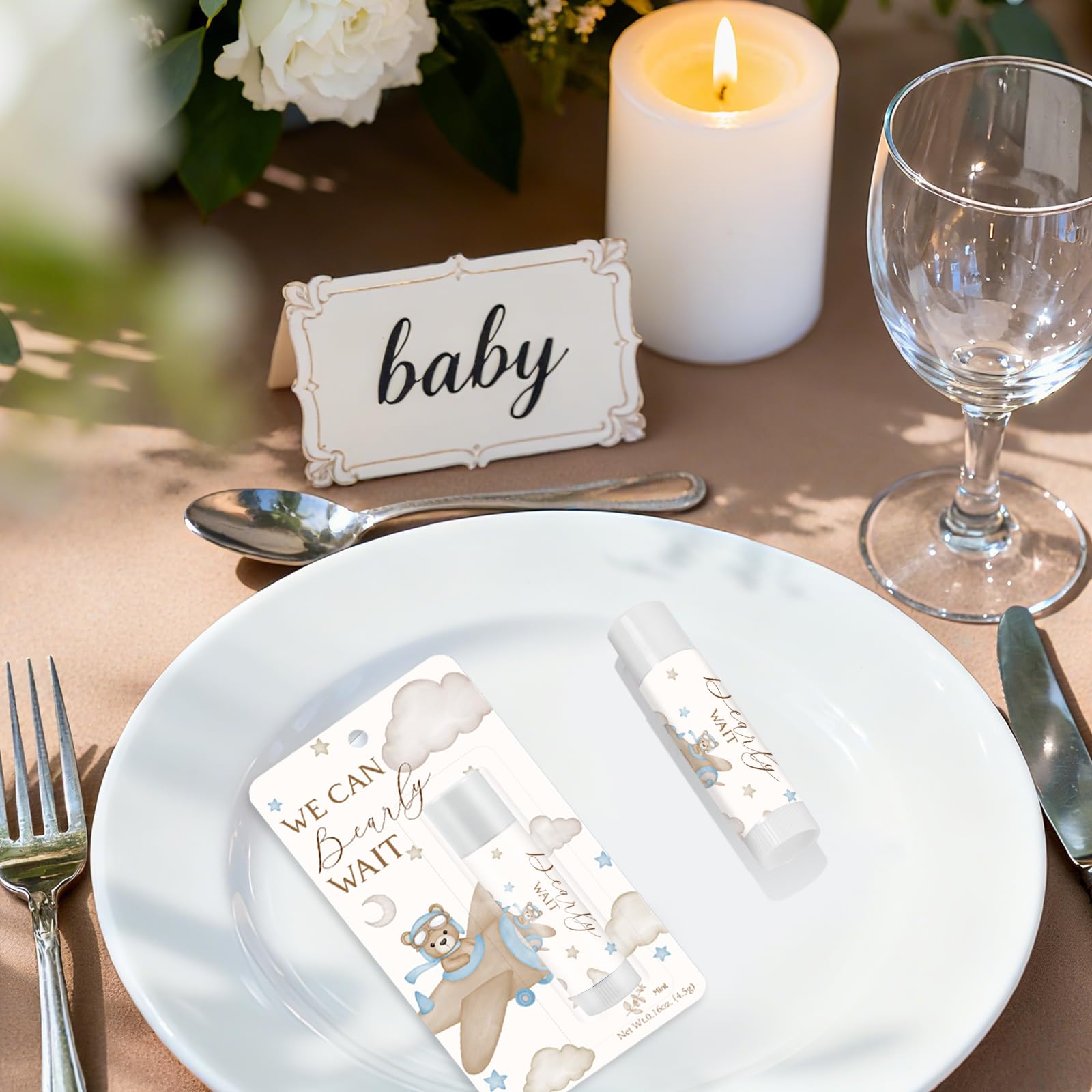 Baume Kuabiz ourson bleu comme cadeau pratique pour surprises et jeux.
