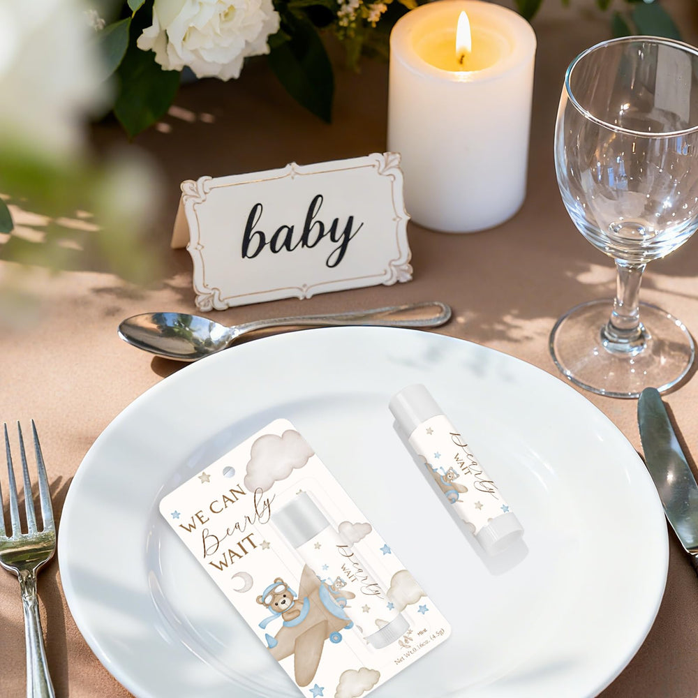 Baume Kuabiz ourson bleu comme cadeau pratique pour surprises et jeux.