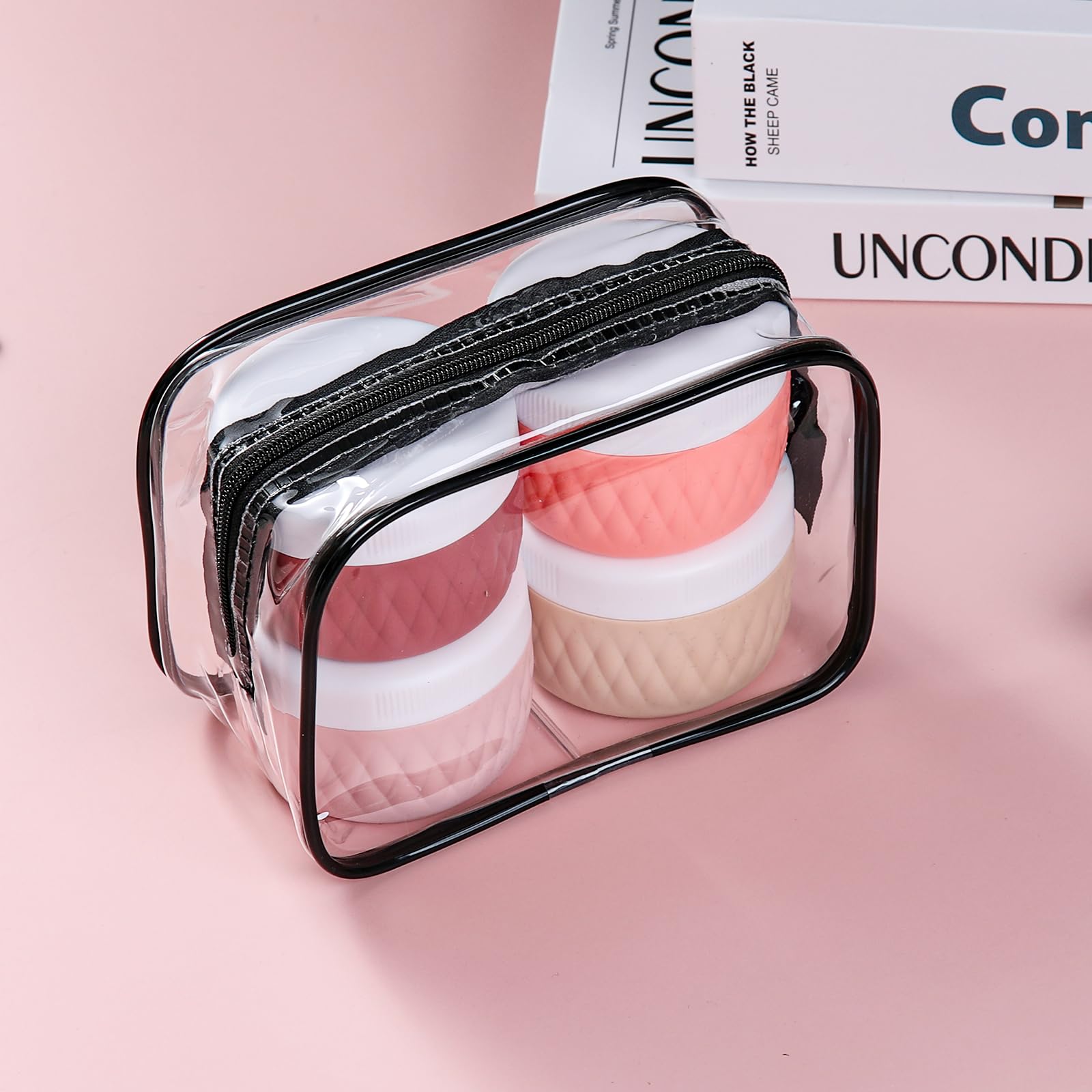 Kuangre contenants silicone 3oz faciles à nettoyer et réutilisables.