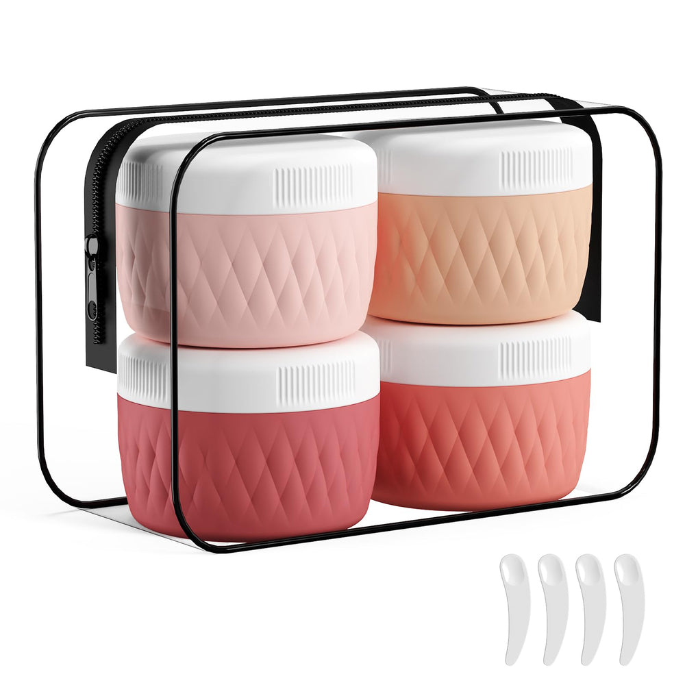 Kuangre contenants silicone 3oz ensemble à ouverture large pour remplir facilement.