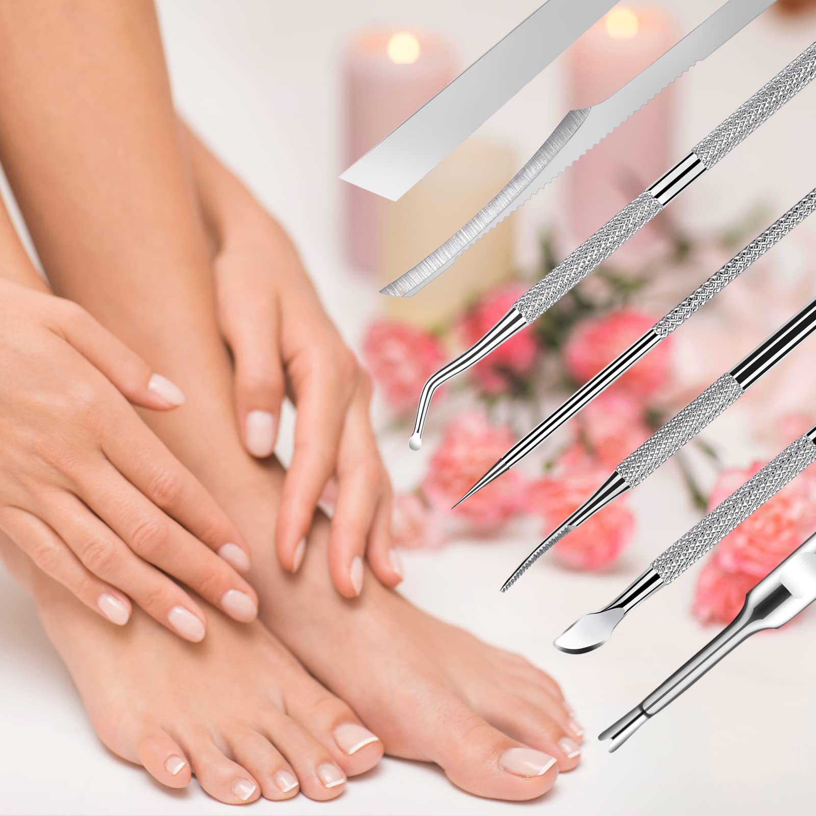 KuanStore Ensemble-outils pédicure 7 pièces: polyvalence pour tous les ongles.