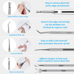 KuanStore Levier d'ongles inox: correction légère et contrôlée.