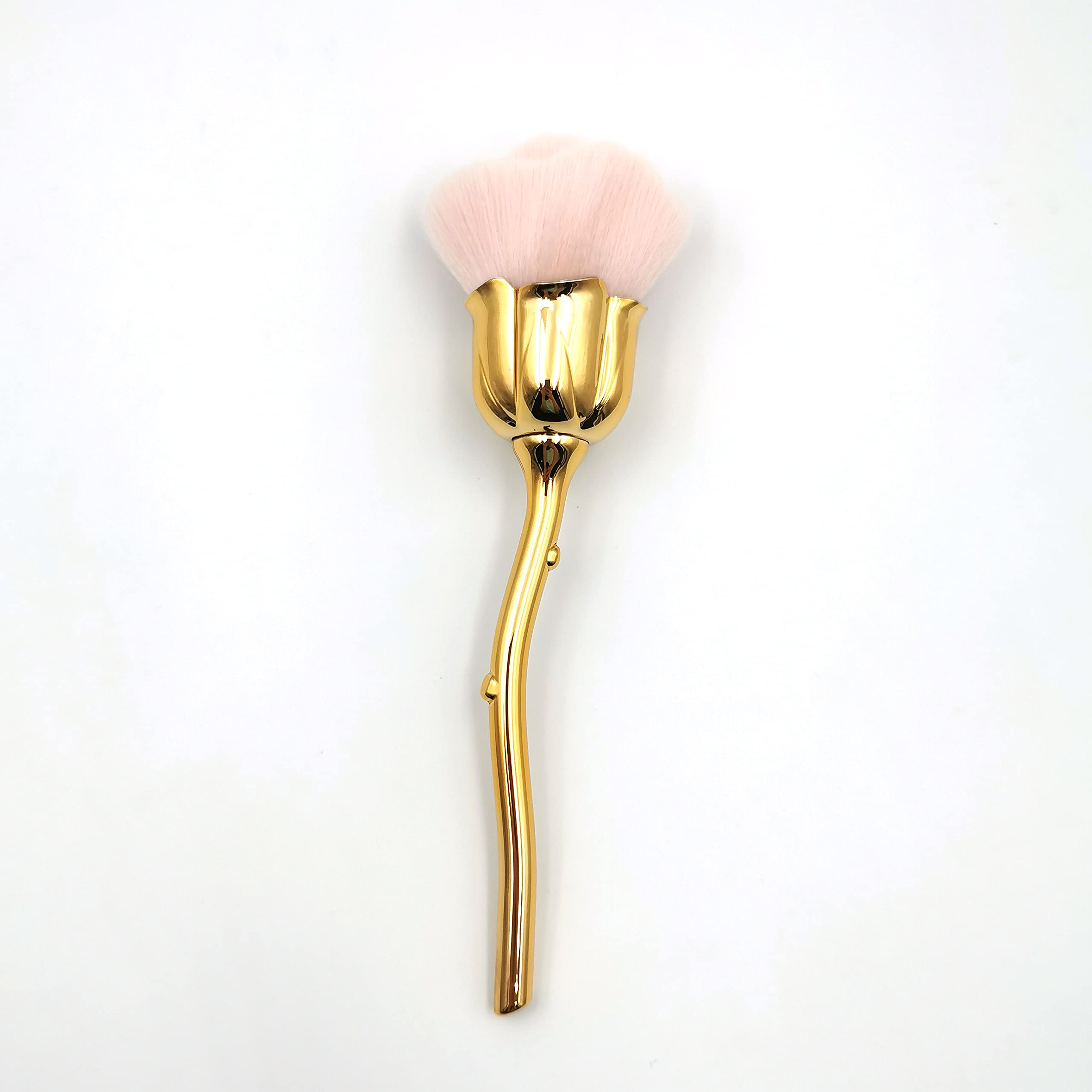 Brosse KuAoyoja forme rose, accessoire pinceau léger pour ongles et maquillage.