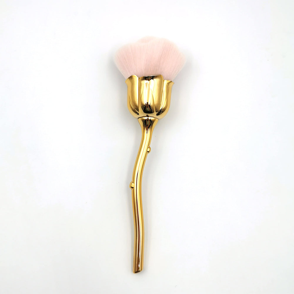 Brosse KuAoyoja forme rose, accessoire pinceau léger pour ongles et maquillage.