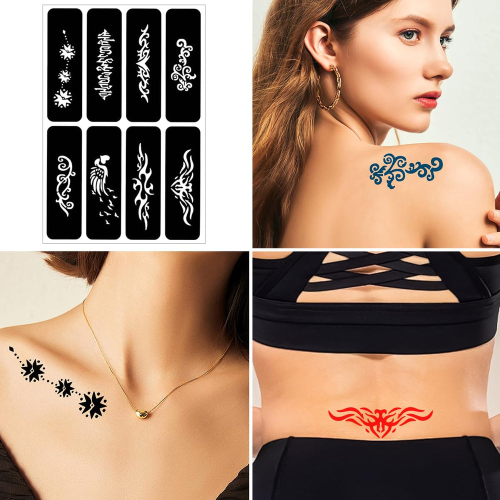 Kuboka tatouage temporaire – encre noire pour contours nets et contrastés.