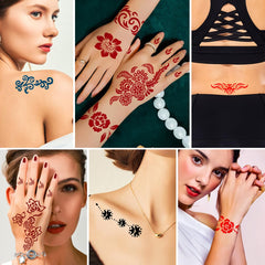 Kuboka tatouage temporaire – encre rouge pour accents vibrants.