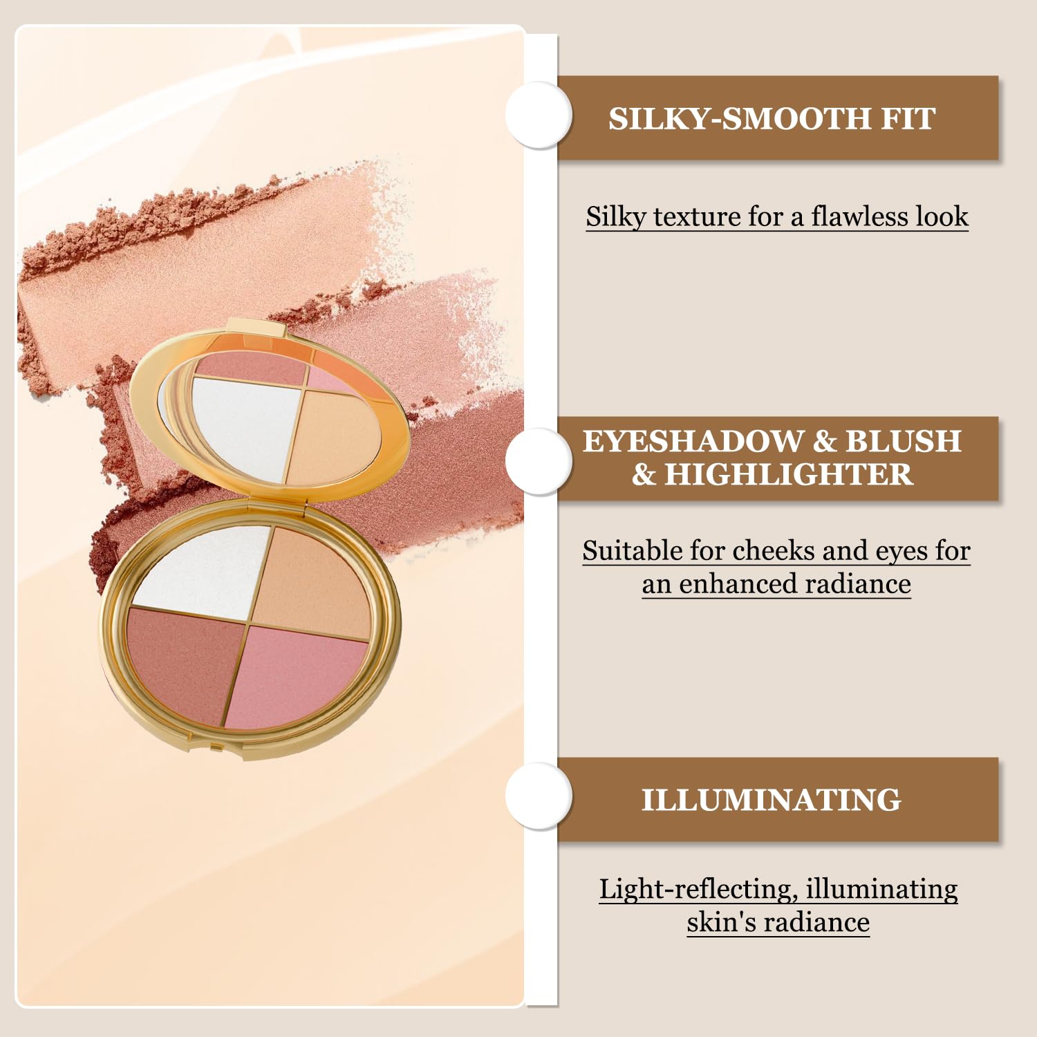 Kubot Travel-friendly palette consolidates eyes, cheeks, and glow for busy days.