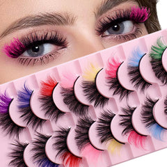 Cils KUCKOW avec extrémité colorée rose pour un regard plus intense