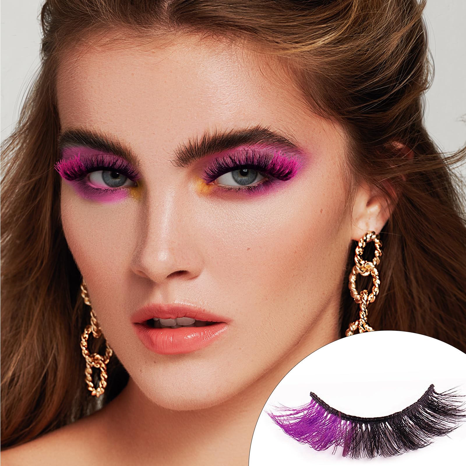 Cils KUCKOW extrémité colorée verte pour un style polyvalent