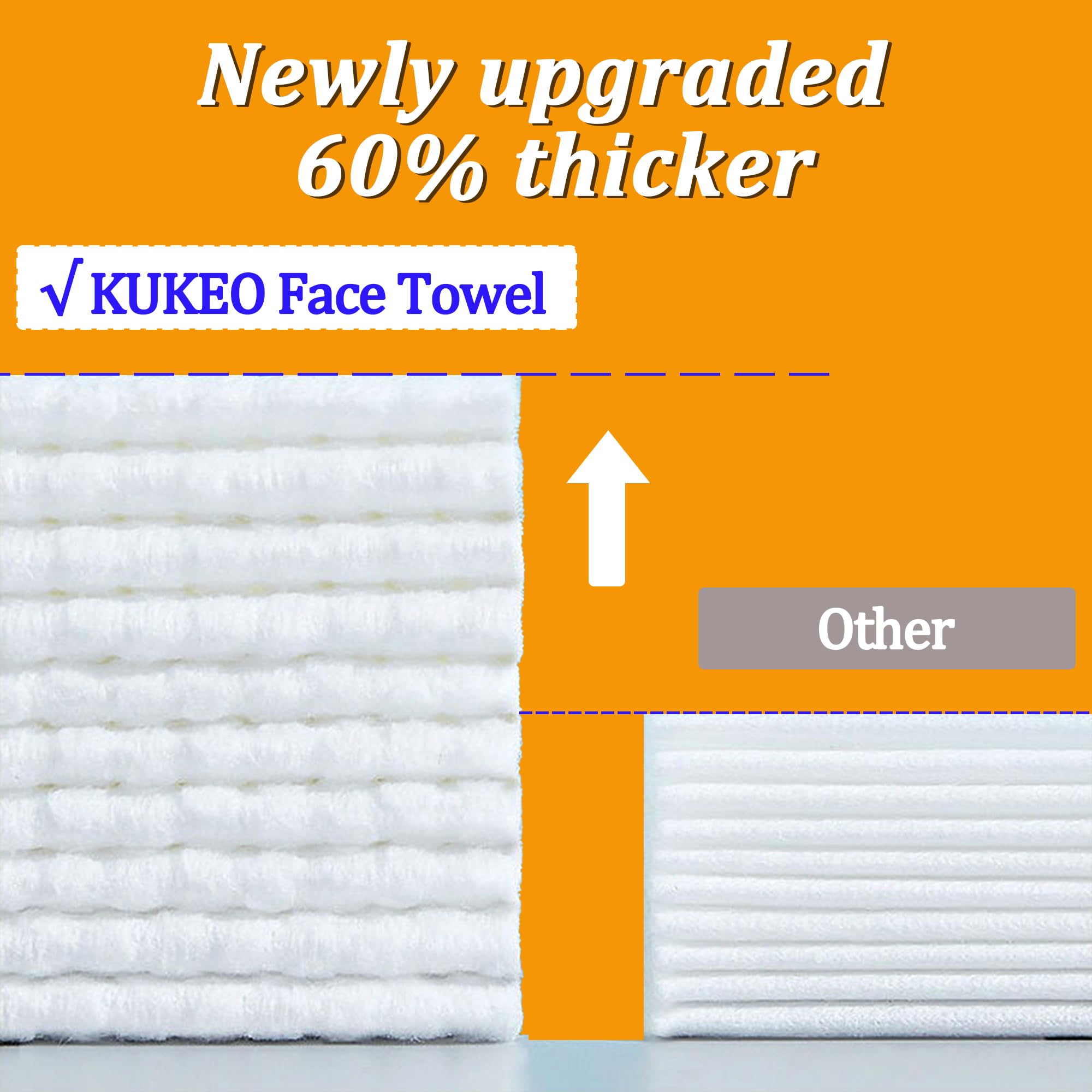 KUKEO serviettes-visage jetables, absorption élevée, idéales lors des voyages.
