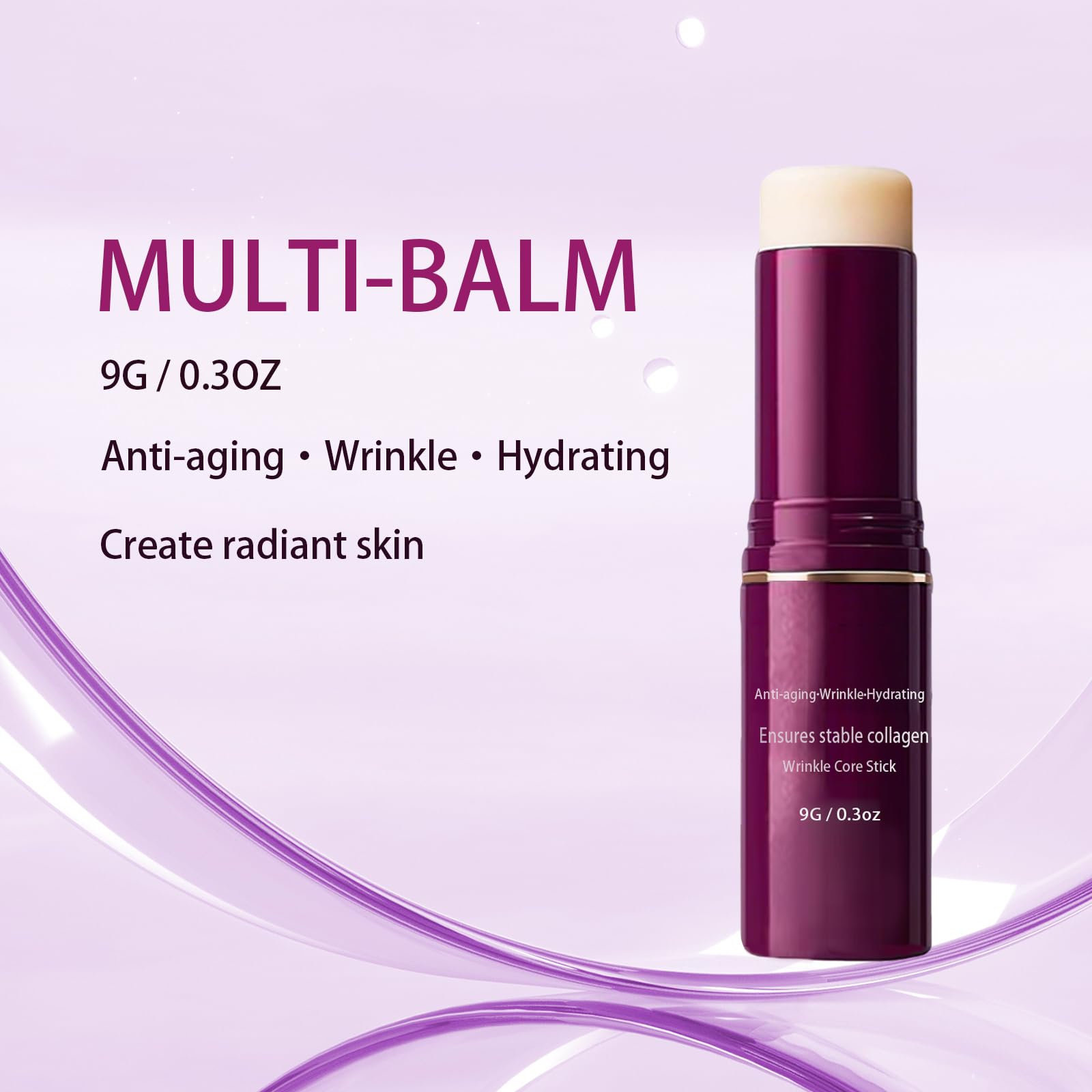Texture crème-stick Kumamart Calcium Multi Balm, pénètre rapidement.