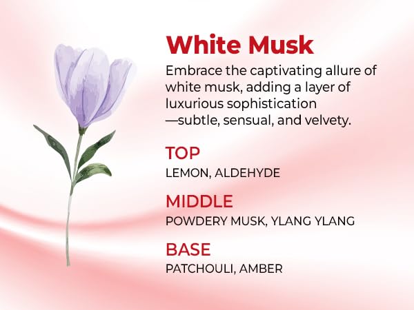 Senteur musc blanc KUNDAL, parfum propre et subtil