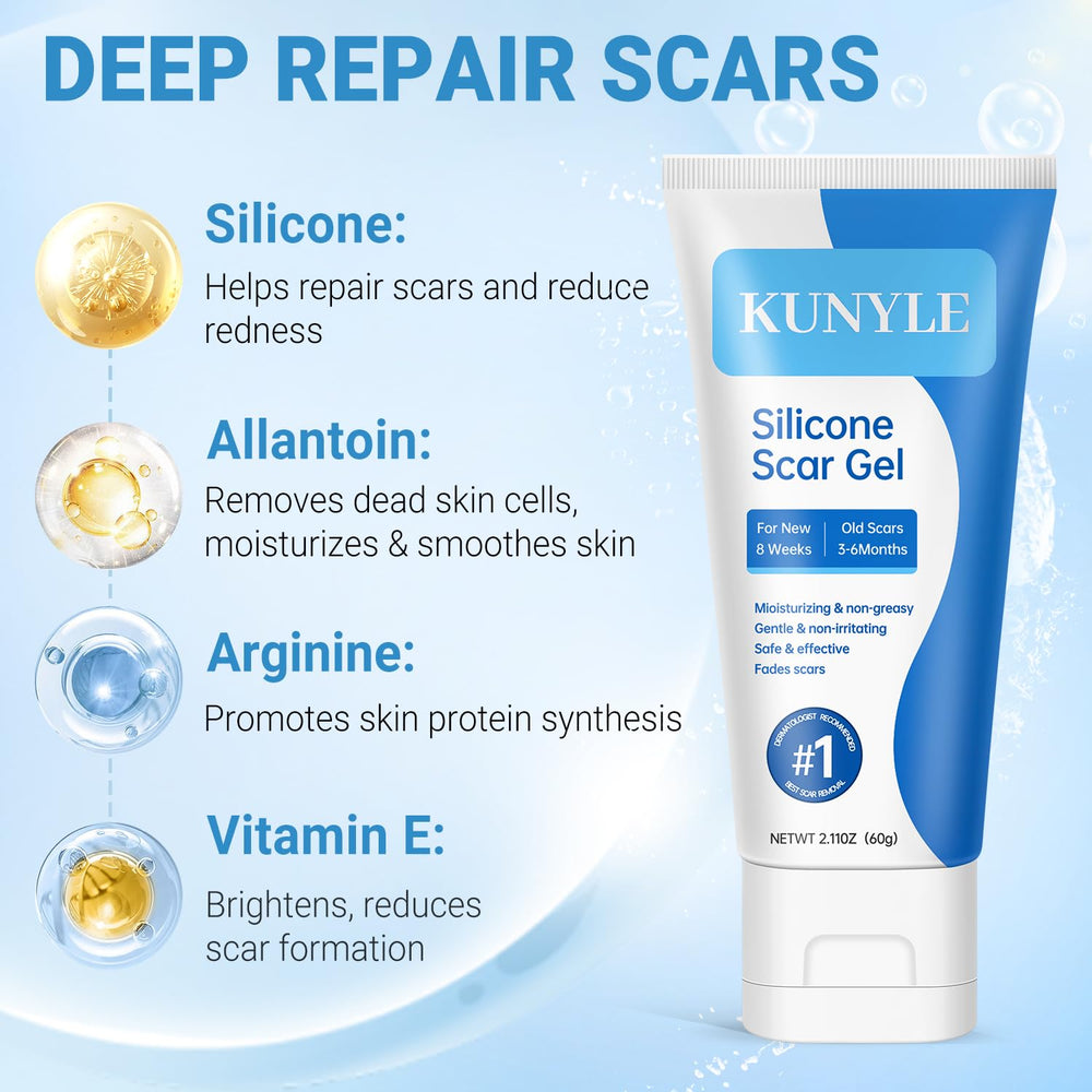 Kunyle Gel Silicone : hydratation profonde qui nourrit la peau sans gras.