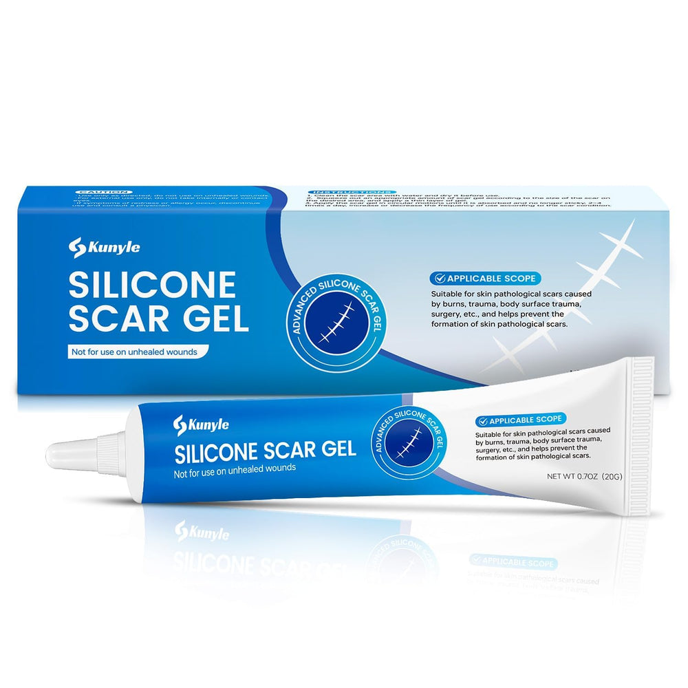Kunyle scar gel being applied on the face for scar care