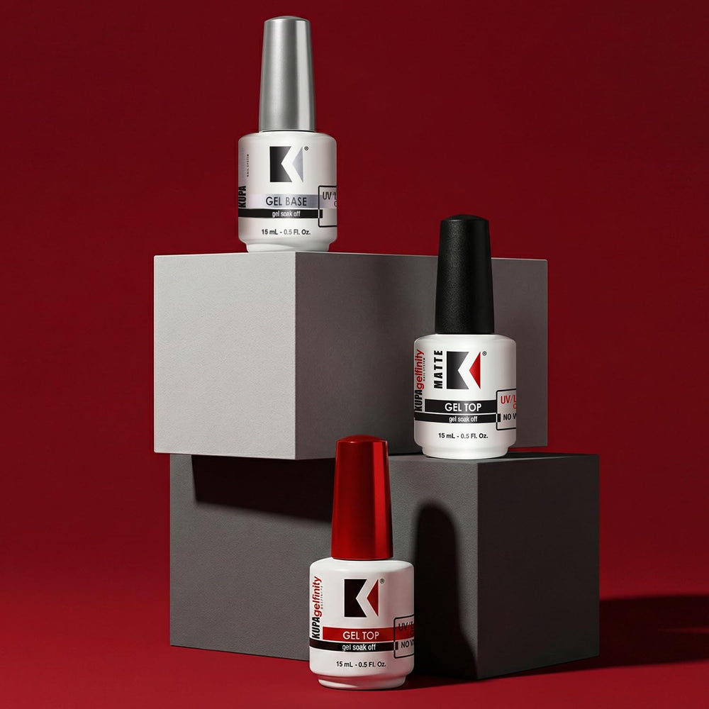 KUPA GelFinity – dissolution facile avec acétone pour retirer le gel.