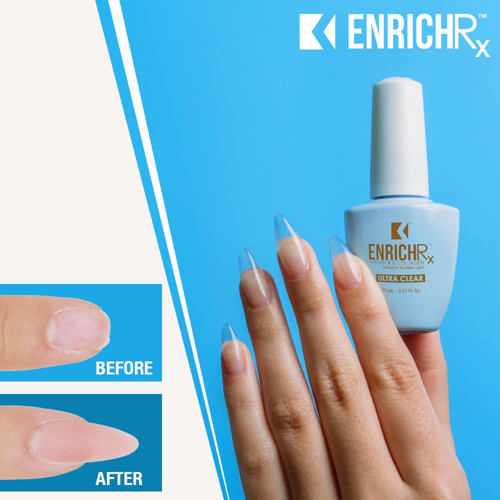KUPA GelFinity EnrichRx Ultra clair — vitamine E et collagène apportant un soin des ongles.