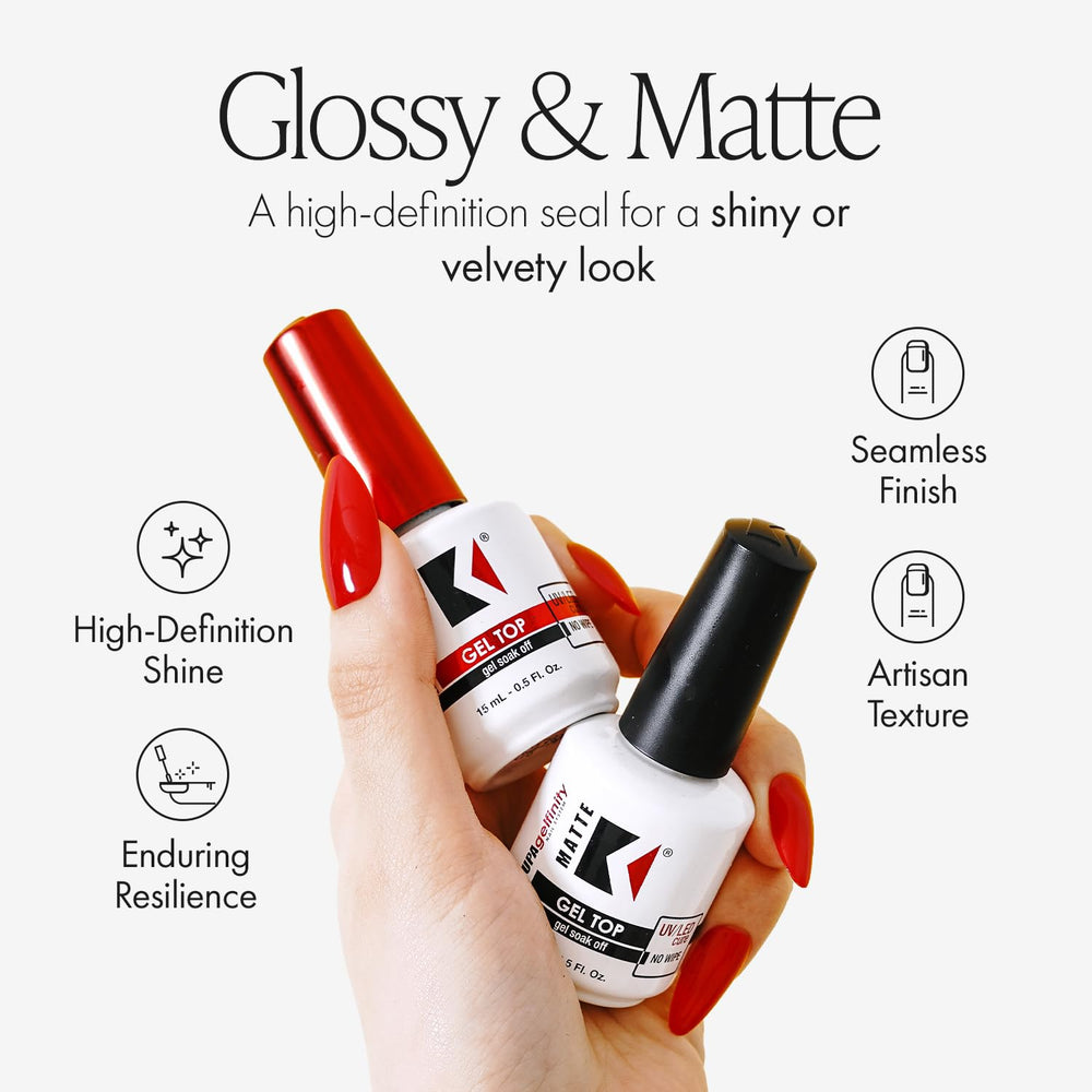 KUPA Gelfinity Top brillant : fini lumineux sans essuyage et longue tenue.