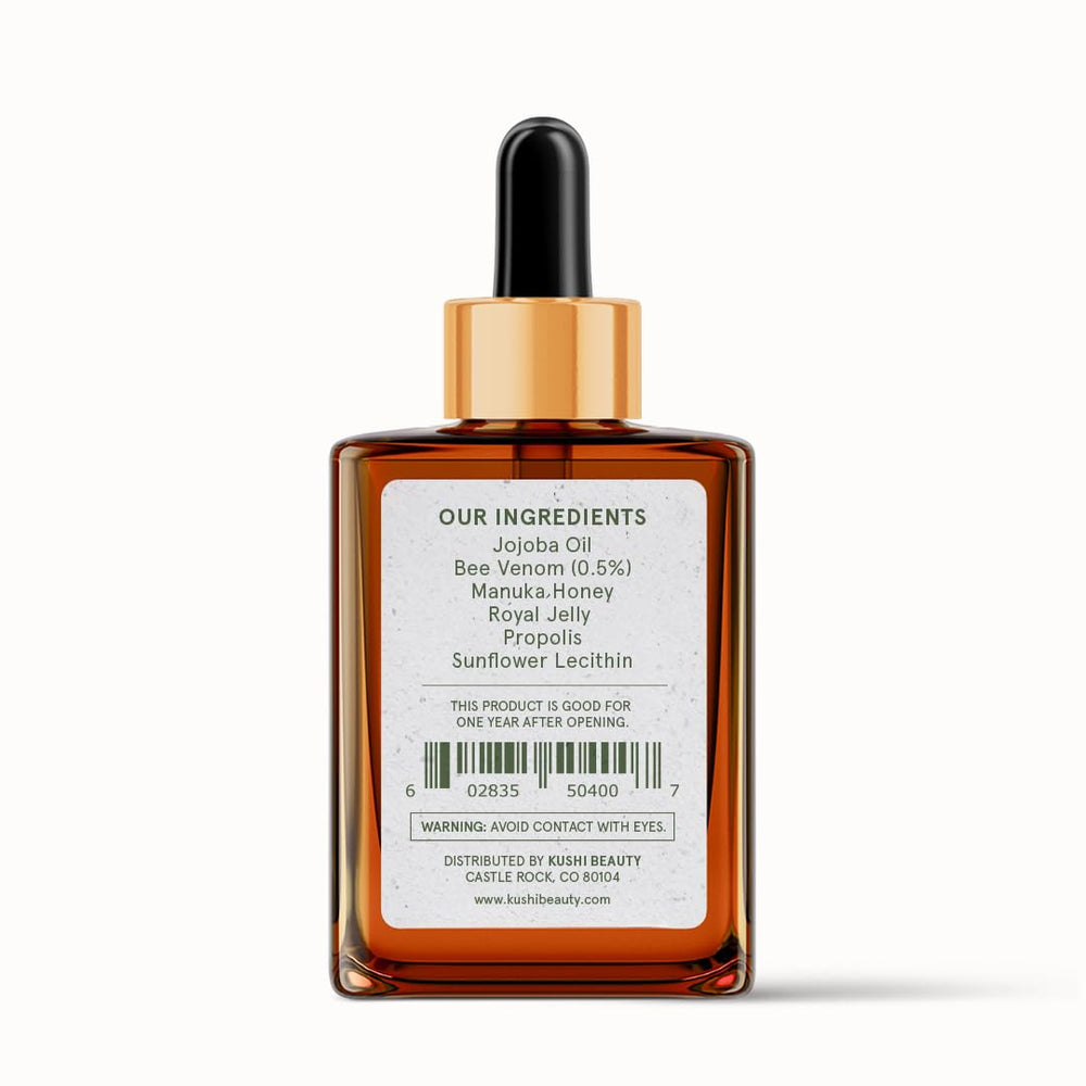 KUSHI Sérum Venin d'Abeille, formule sans parabènes et sans sulfates