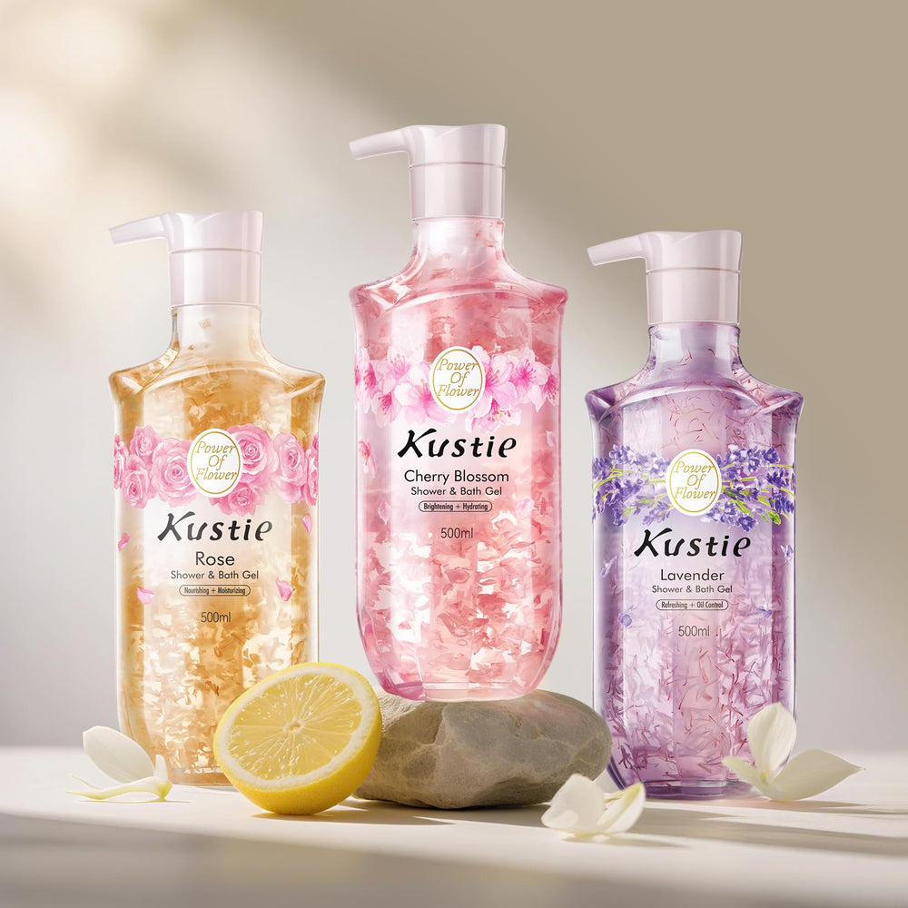 Kustie Gel Douche pour peau sensible utilisé au quotidien