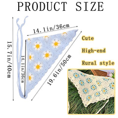 KuuGuu bandeau crochet rose, style élégant pour sorties quotidiennes.