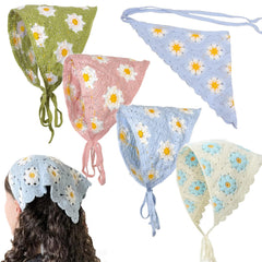 KuuGuu bandeau crochet vert, confort durable pour cheveux.