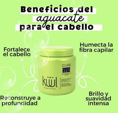 Kuul Cure Me Reconstructor, brillance-cheveux : résultats visibles après traitement.
